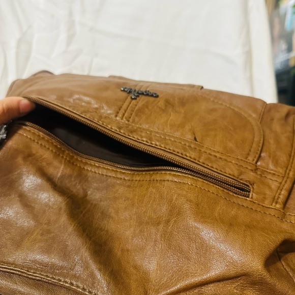 NWT Angel Kiss Brown Faux Leather Handbag for Women - Picture 7 of 10